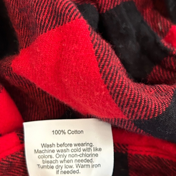 Jumping Beans Toddler Boy Flannel Button Down Shirt - Red Buffalo - Picture 5 of 5